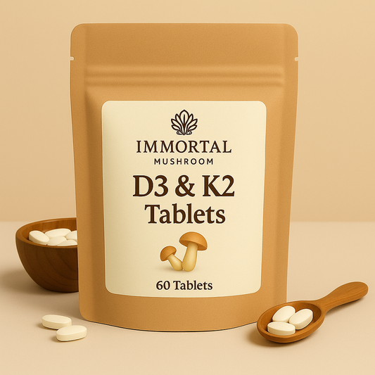 Immortal Mushroom D3 & K2 Tablets